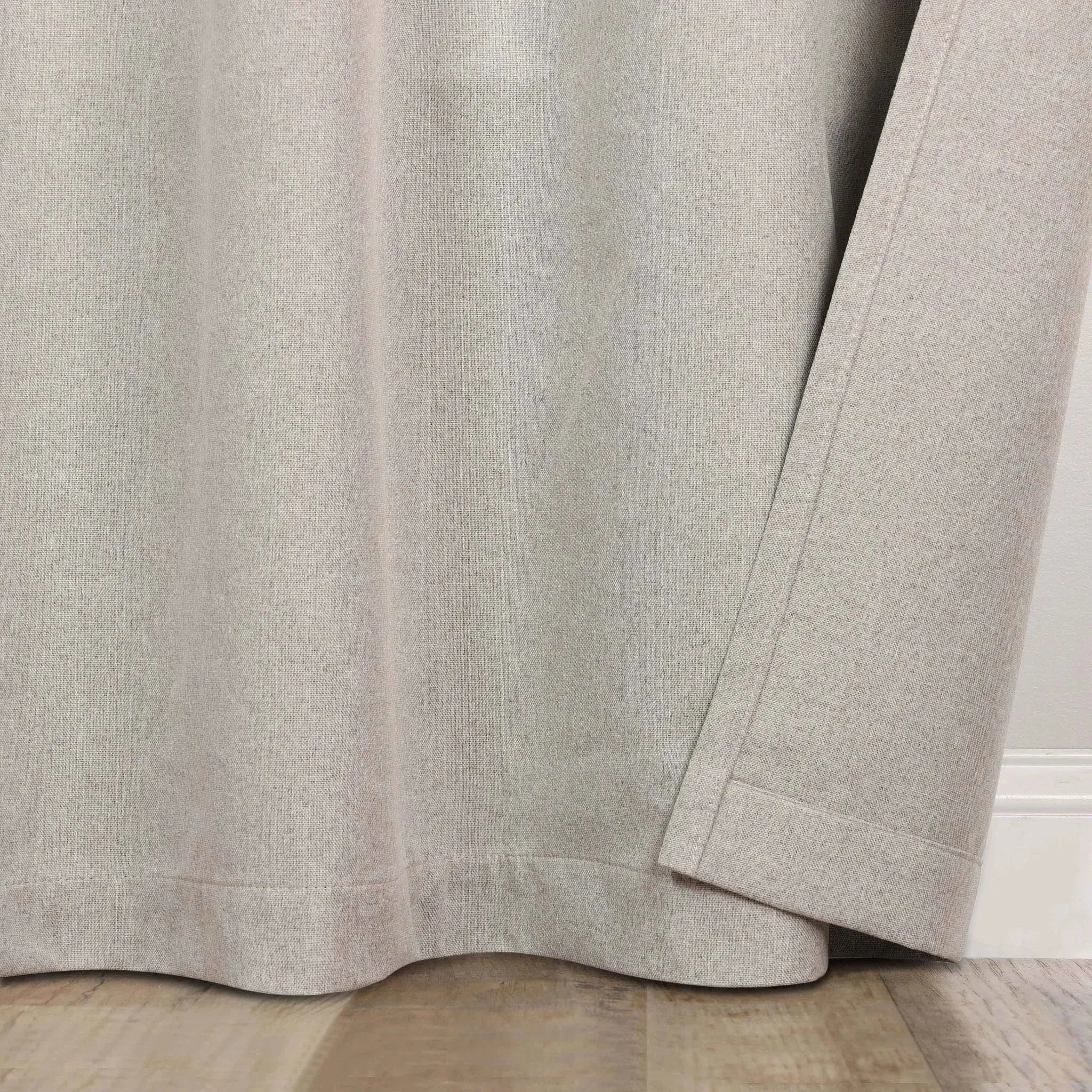 100 % Blackout Window Curtains Grommet Washable Set of 2 Neal